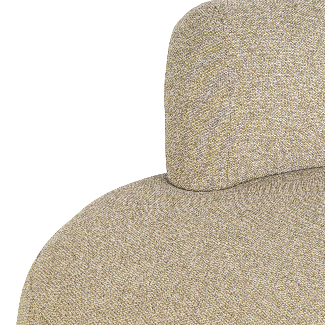 Dining bench Sorrobon cayenne green open end left round
