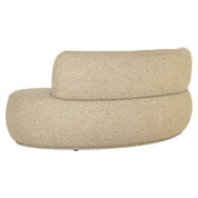 Dining bench Sorrobon cayenne green open end right round