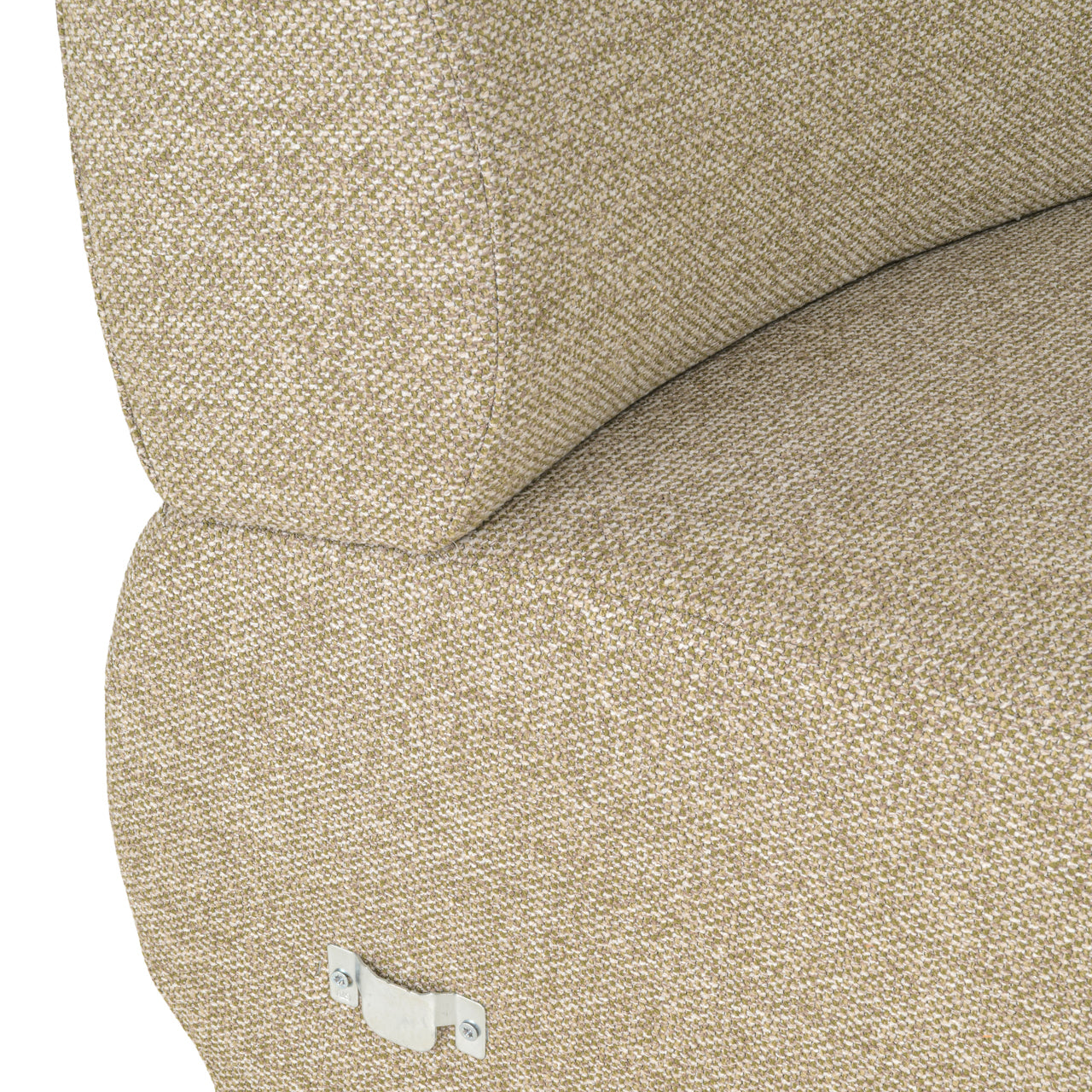 Dining bench Sorrobon cayenne green open end right round