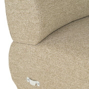 Dining bench Sorrobon cayenne green open end right round
