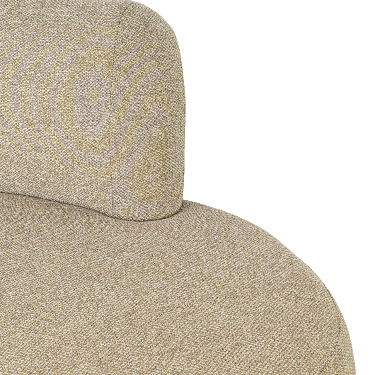 Dining bench Sorrobon cayenne green open end right round