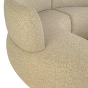Dining bench Sorrobon cayenne green open end right round