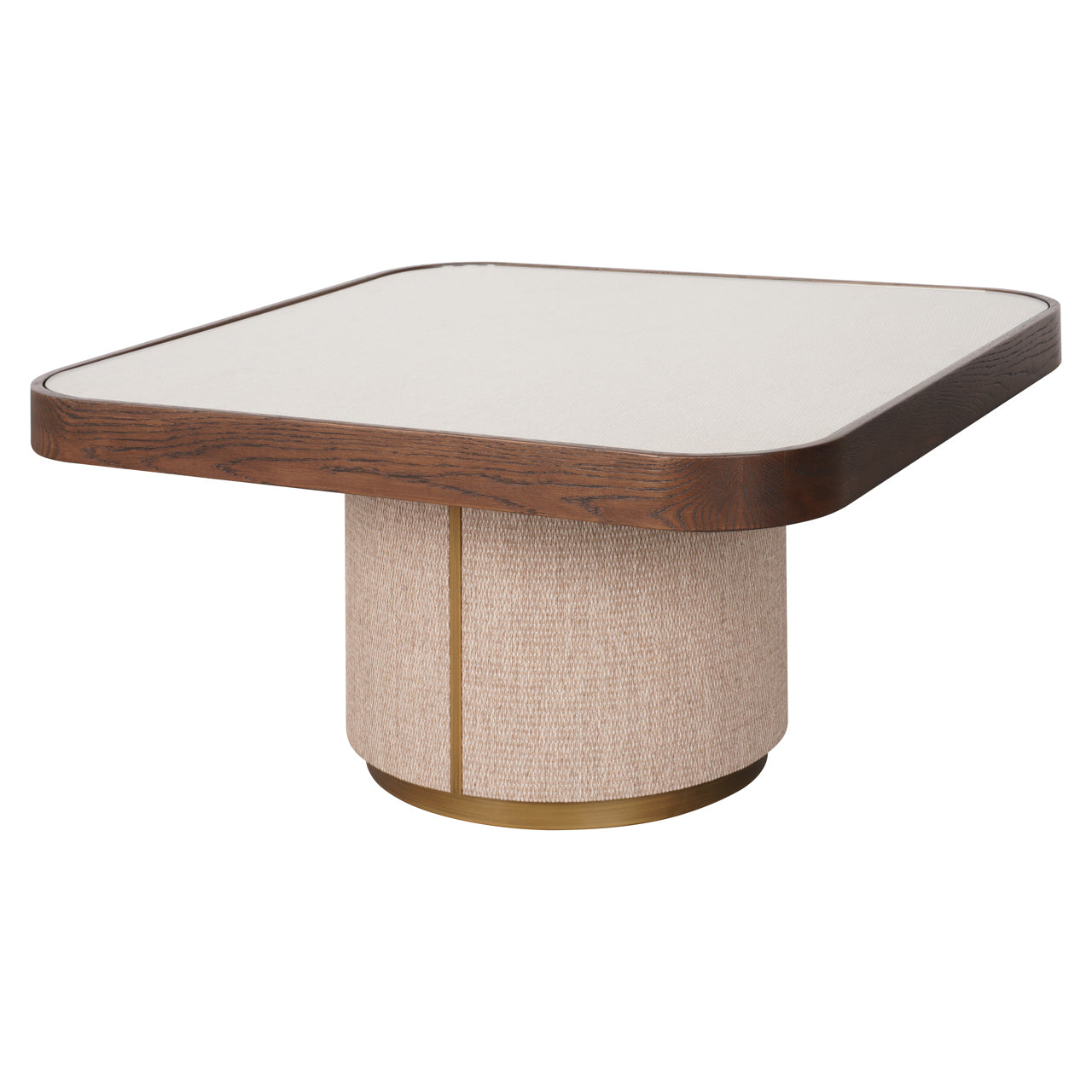 Coffee table Willox beige  including glass (Set of 2)