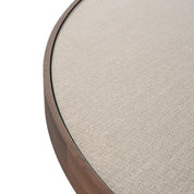 Dining table Willox beige 130Ø including glass