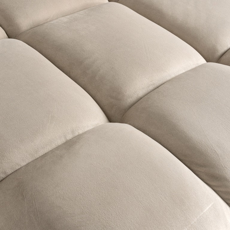 Sofá Cubo 3 plazas + salón derecho (Cuarzo Caqui 903)