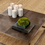Tealight Holder Tobor S white marble set of 2