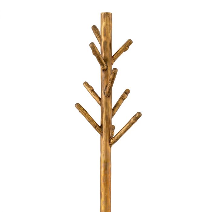 Coatrack Stern vintage brass finish black marble base