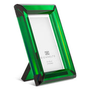 Picture Frame Theory S green crystal glass set of 2