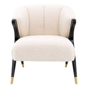 Chair Pavone bouclé cream