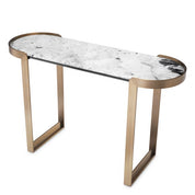 Mesa consola Fabio acabado latón cepillado