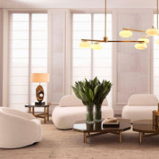 Table Lamp D'Ancona vintage brass finish incl shade