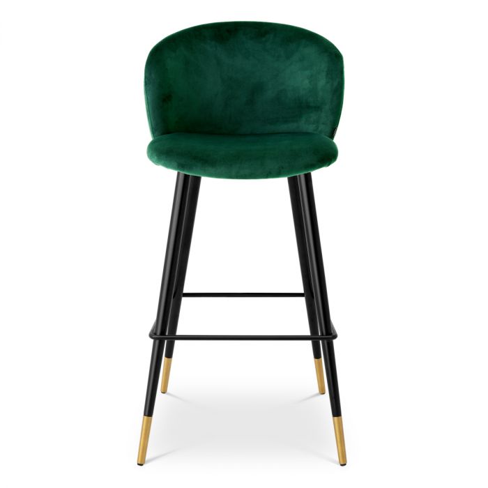 Bar Stool Volante roche dark green velvet