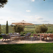 Outdoor Chair Trinity cream weave viola sand