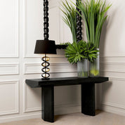 Table Lamp Canzo gunmetal finish incl shade