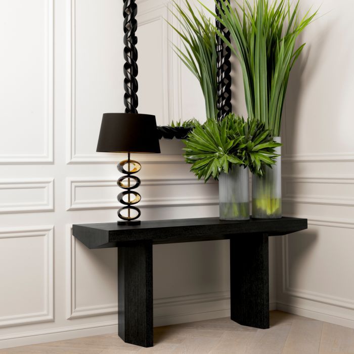 Table Lamp Canzo gunmetal finish incl shade