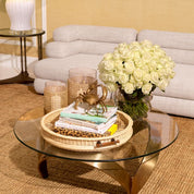 Coffee Table Soquel vintage brass finish