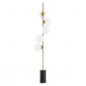 Floor Lamp Tempo antique brass finish