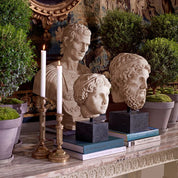 Candle Holder Carnier L vintage brass finish