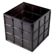 Jardinera Grid M acabado bronce antiguo