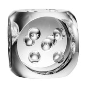 Desk Accessory Dice Tradizione crystal glass set of 2