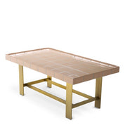 Mesa de centro Adrian acabado latón antiguo
