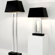Table Lamp Arlington nickel finish incl black shade