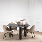 Dining Table Lombardo black veneer