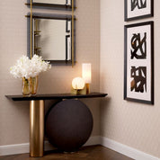 Mirror Quinn brushed brass finish