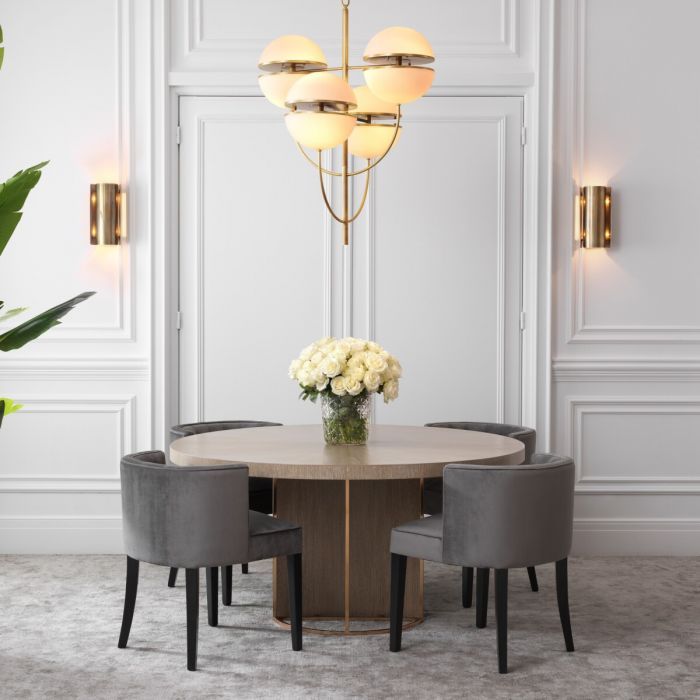 Chandelier Spiridon antique brass finish