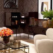 Dresser Nilsson oak veneer bronze finish