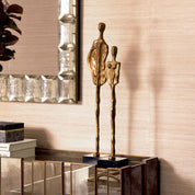 Object Dual vintage brass finish set of 2