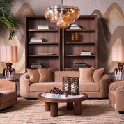 Vase Eliano S frosted amber