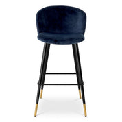 Bar Stool Volante savona midnight blue velvet