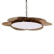 Chandelier Oriental vintage brass finish