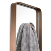 Mirror Megaro brushed brass finish