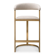 Counter Stool Dexter brushed brass finish loki natural