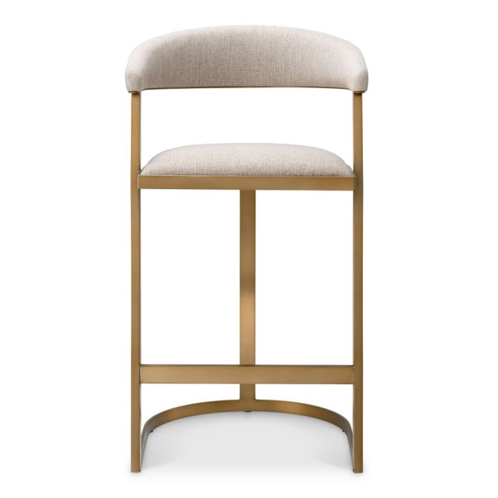 Counter Stool Dexter brushed brass finish loki natural