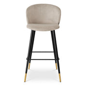 Bar Stool Volante roche beige velvet
