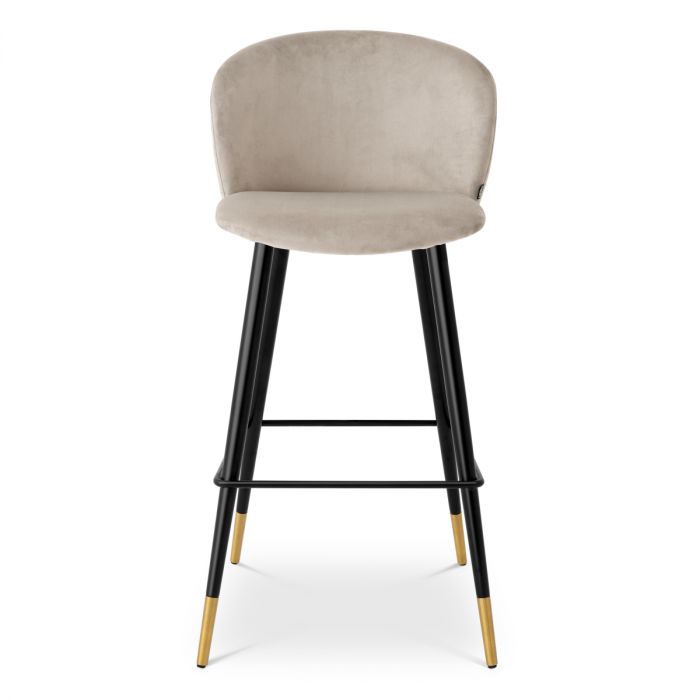 Bar Stool Volante roche beige velvet