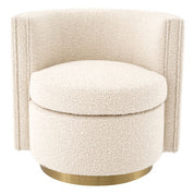 Swivel Chair Amanda bouclé cream