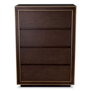 Drawer Dresser Camelot Tall brown oak veneer