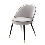 Dining Chair Cooper roche light grey velvet set of 2