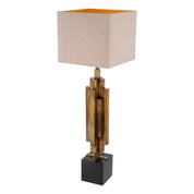 Table Lamp Ellis vintage brass finish incl shade