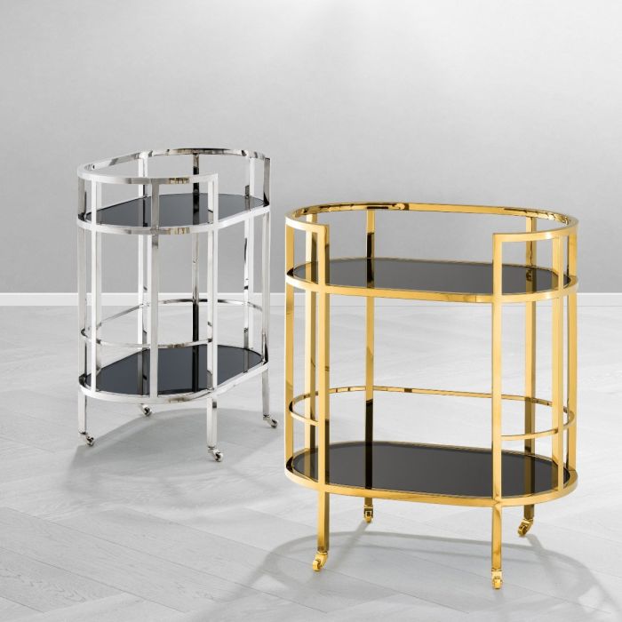 Trolley Townhouse polished stainless steel