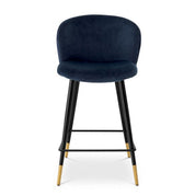 Counter Stool Volante savona midnight blue velvet