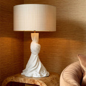 Table Lamp Banyan white finish incl shade