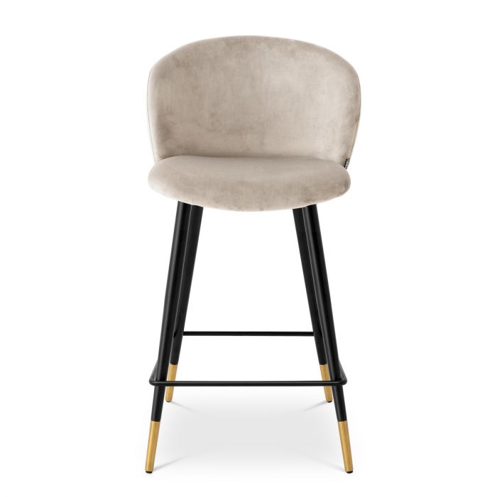 Counter Stool Volante roche beige velvet