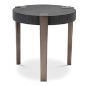 Side Table Oxnard charcoal grey oak veneer