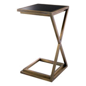 Side Table Cross vintage brass finish