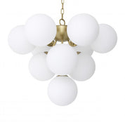 Chandelier Icaro antique brass finish